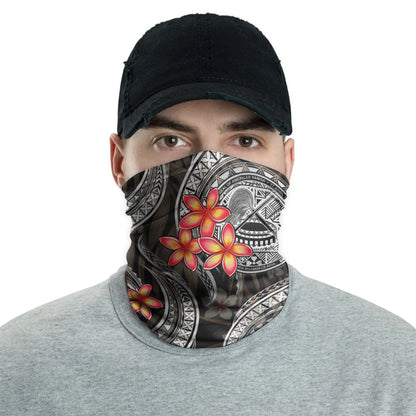 American Samoa Neck Gaiter - Plumeria White