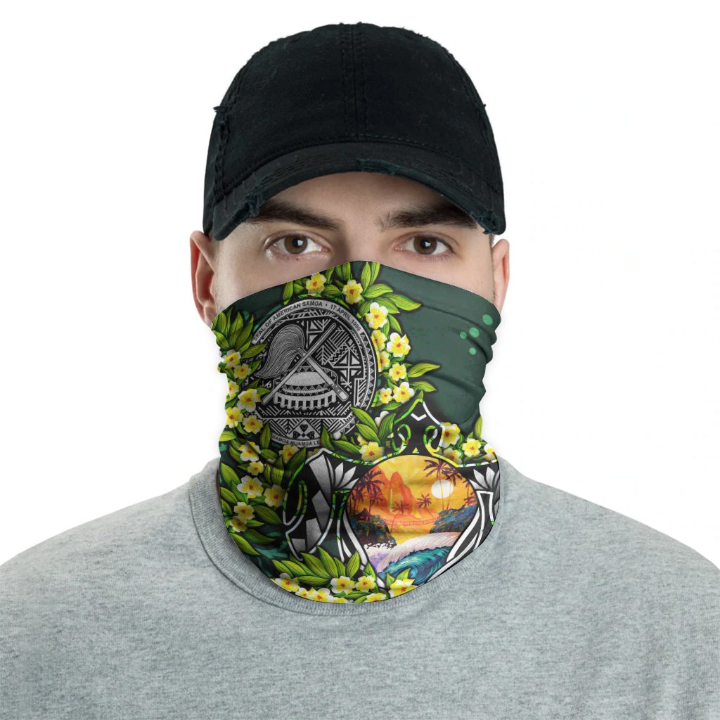 American Samoa Neck Gaiter - Ti Leaf Lei Turtle