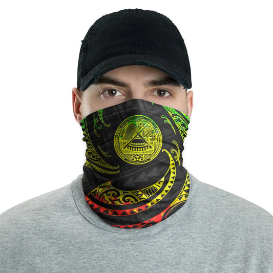 American Samoa Neck Gaiter - Tribal Wave Reggae