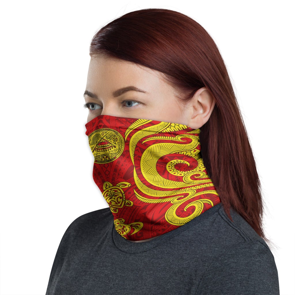 American Samoa Neck Gaiter - Turtle Tentacle Gold