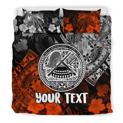American Samoa Personalised Bedding Set - Vintage Polynesian Style
