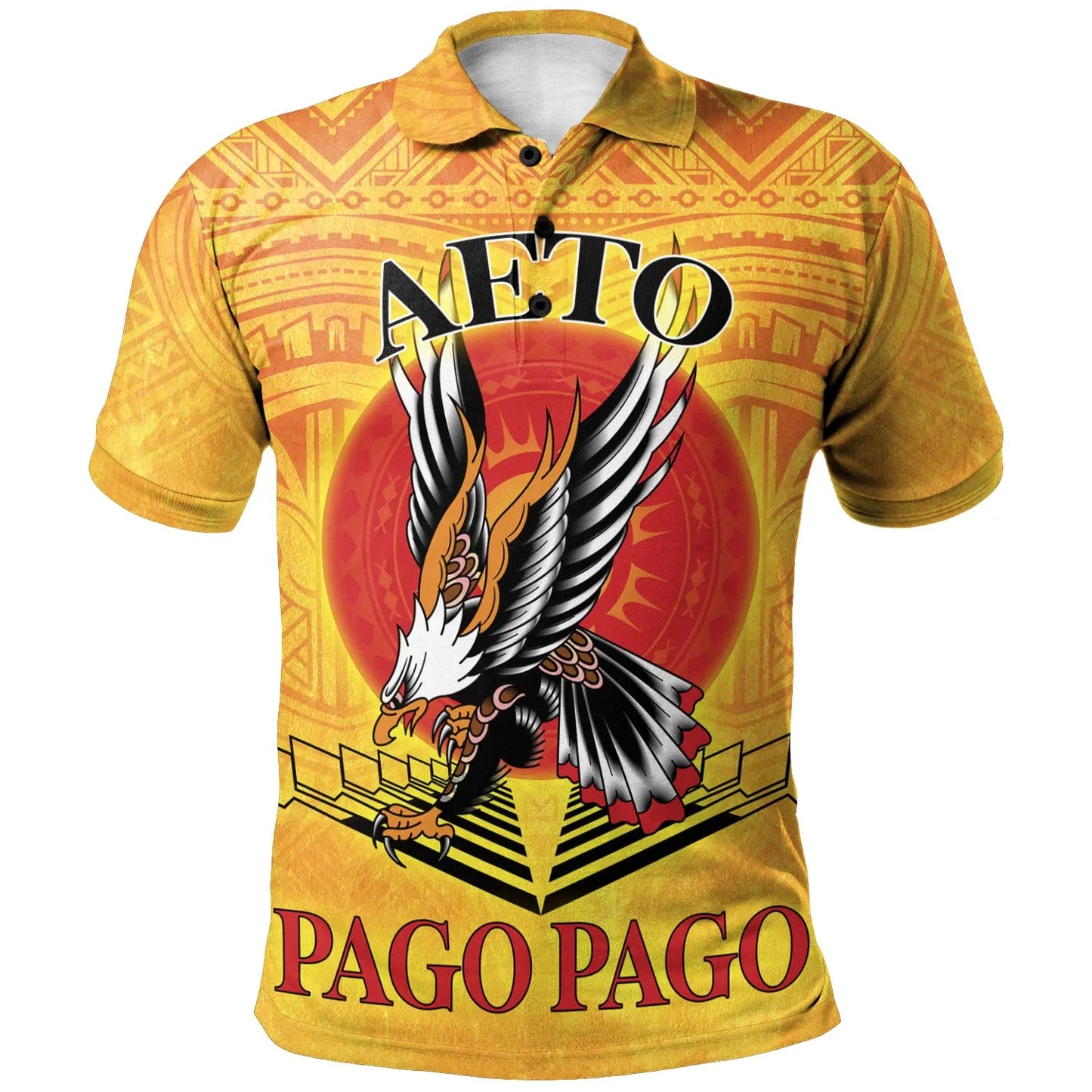 American Samoa Polo Shirts - Pago Pago Aeto (Ver 2)