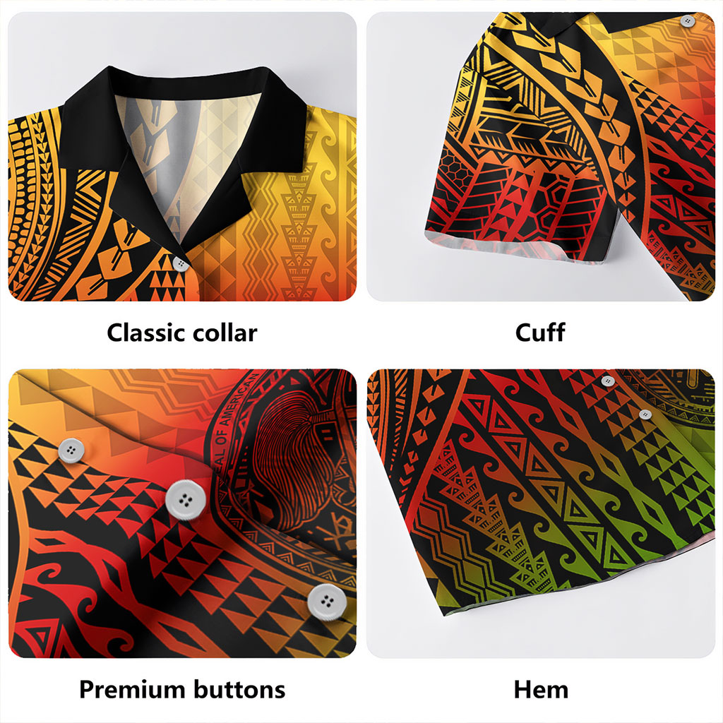 American Samoa Hawaiian Shirt Polynesian Tattoo