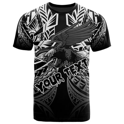 American Samoa Polynesian All Over Custom Personalised T-Shirt - Eagle Tribal Pattern