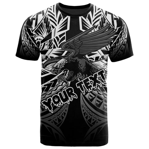 American Samoa Polynesian All Over Custom Personalised T-Shirt - Eagle Tribal Pattern