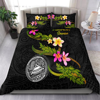 American Samoa Polynesian Bedding Set - Plumeria Tribal