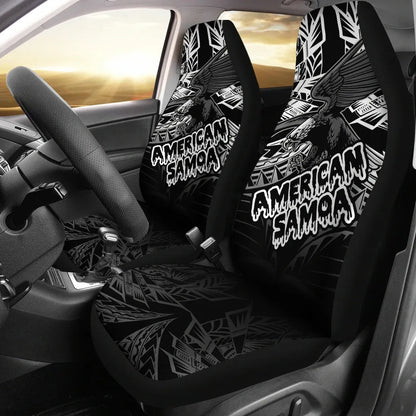 American Samoa Polynesian Car Seat Covers - Eagle Tribal Pattern
