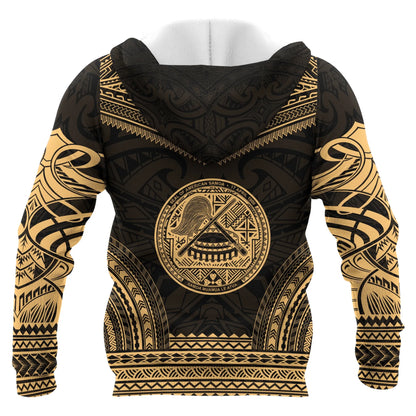 American Samoa Polynesian Chief Hoodie - Gold Version