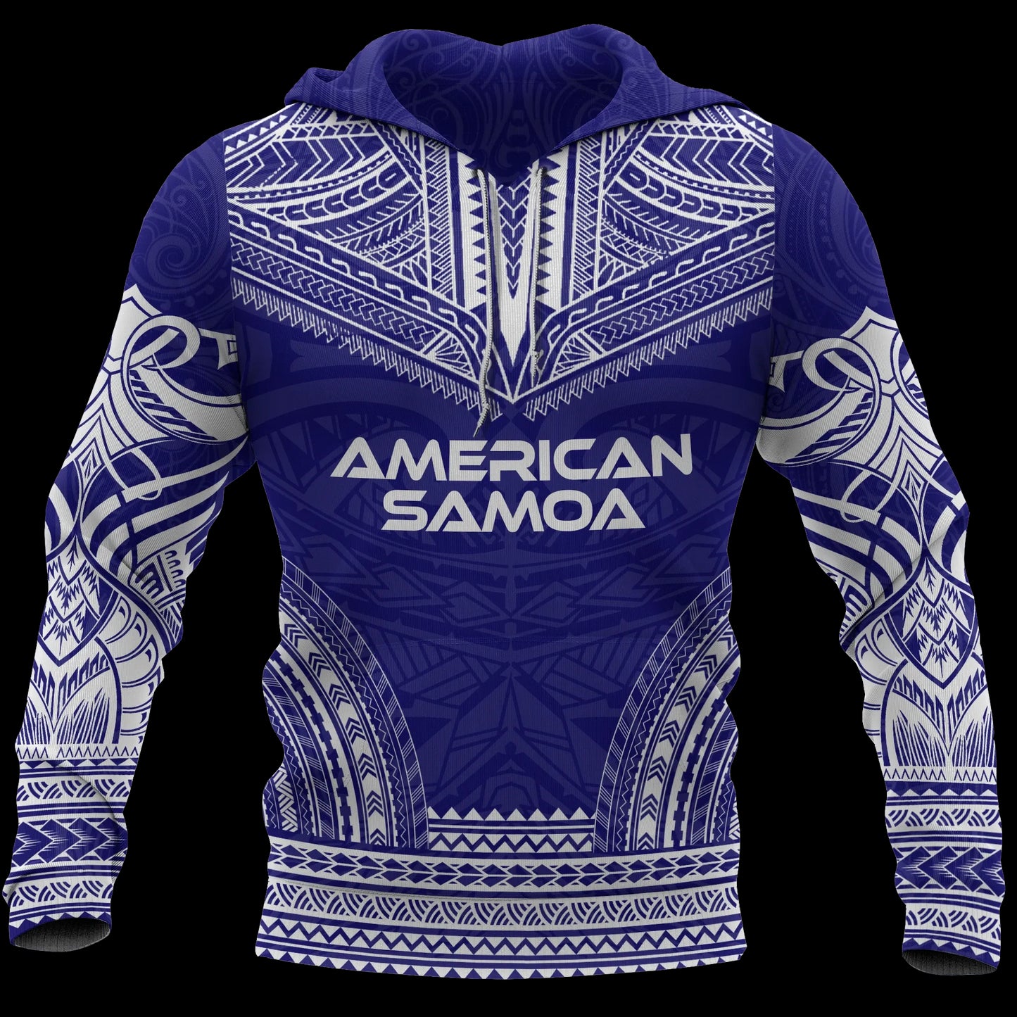 American Samoa Polynesian Chief Hoodie - Flag Version