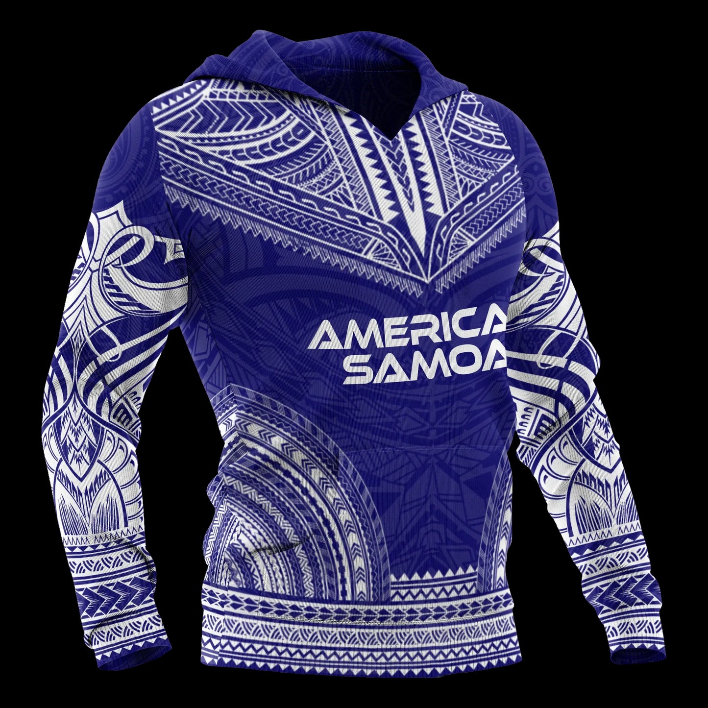American Samoa Polynesian Chief Hoodie - Flag Version