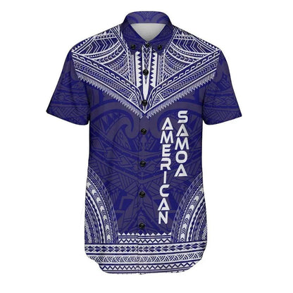American Samoa Polynesian Chief Short Sleeve Shirt - Flag Version