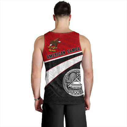 American Samoa Tank Top Polynesian Curve Style