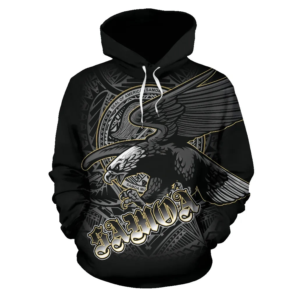 American Samoa Polynesian Eagle All Over Hoodie