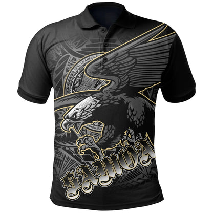 American Samoa Polynesian Eagle Custom Personalised Polo Shirt - American Samoa Seal