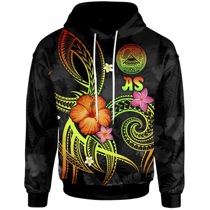 American Samoa Polynesian Hoodie - Legend of American Samoa (Reggae)