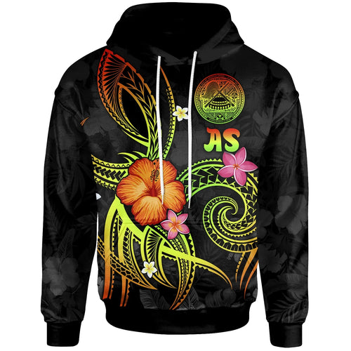 American Samoa Polynesian Hoodie - Legend of American Samoa (Reggae)