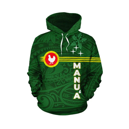 American Samoa Polynesian Hoodie - Manu a Islands Group