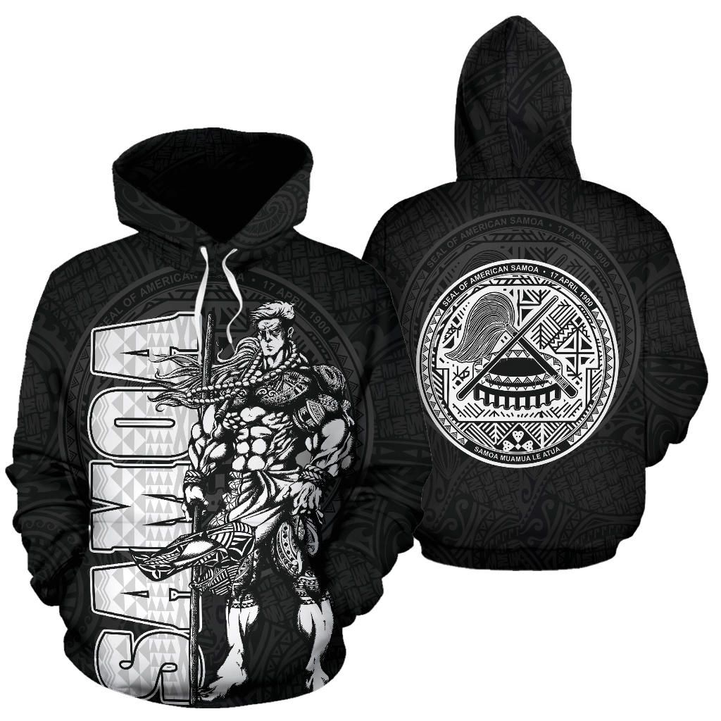 American Samoa Polynesian Hoodie - Samoan Warrior