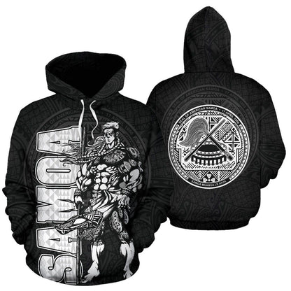 American Samoa Polynesian Hoodie - Samoan Warrior