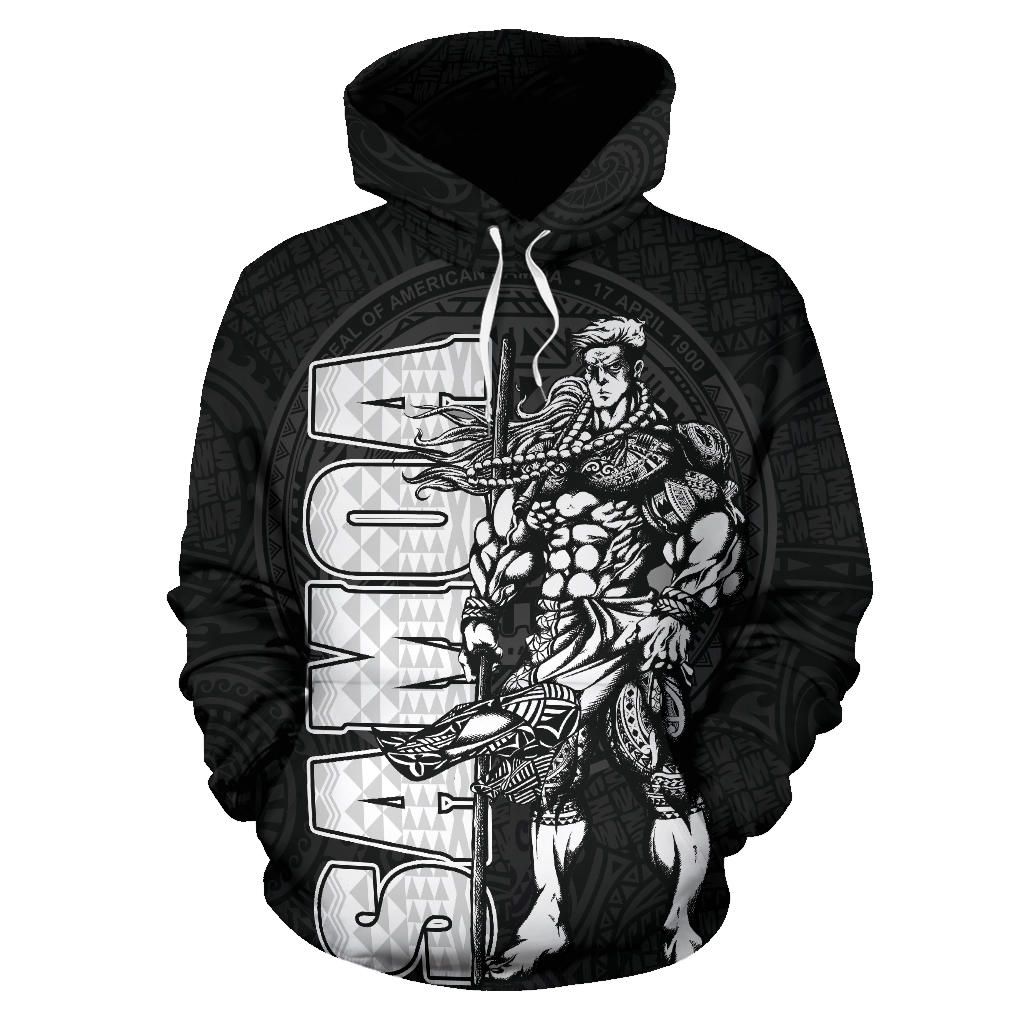 American Samoa Polynesian Hoodie - Samoan Warrior
