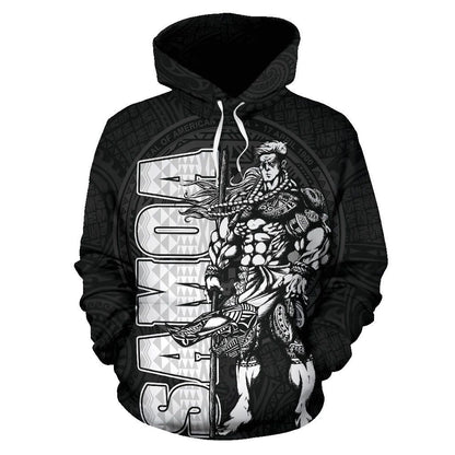 American Samoa Polynesian Hoodie - Samoan Warrior