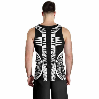 American Samoa Polynesian Men Tank Top - Black Armor Tattoo