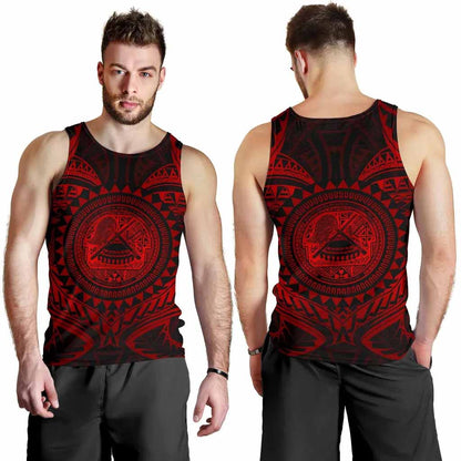 American Samoa Polynesian Men Tank Top - Red Seal