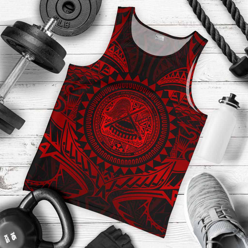 American Samoa Polynesian Men Tank Top - Red Seal
