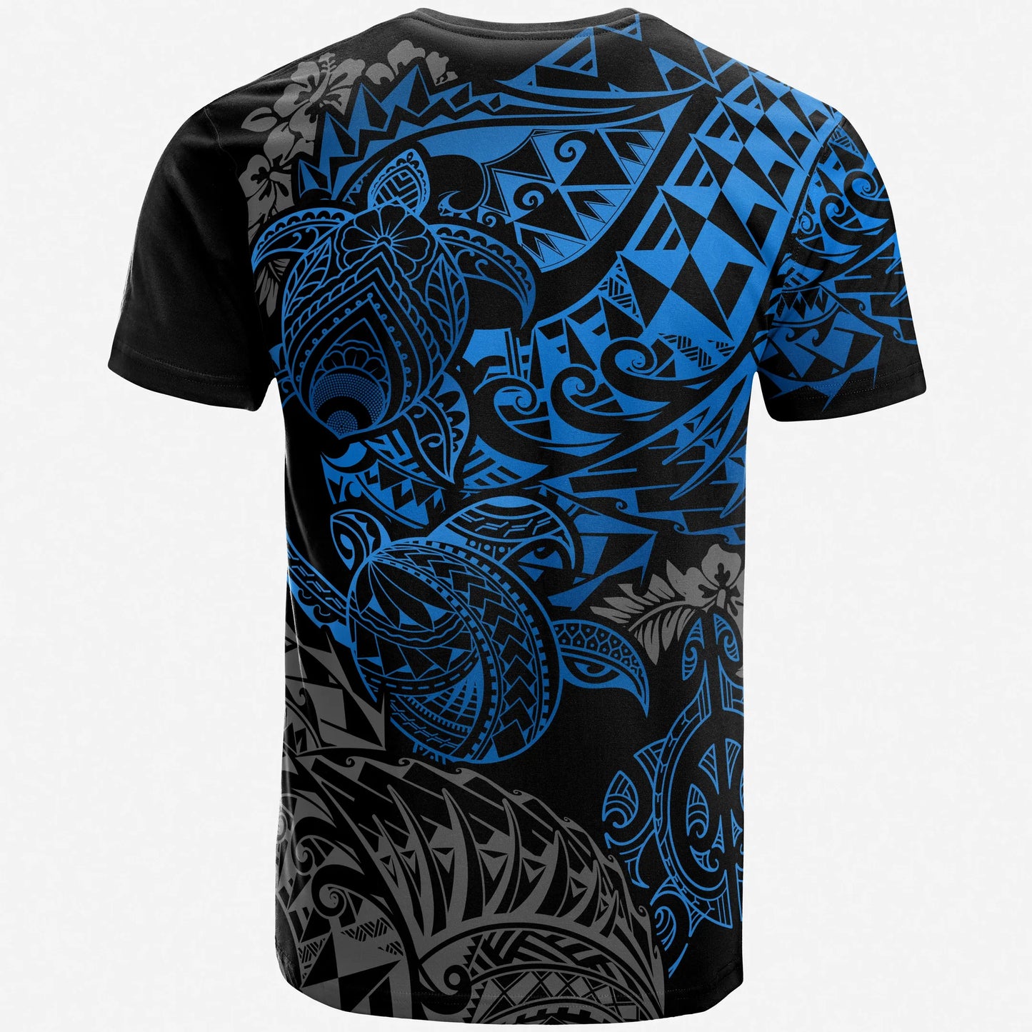 American Samoa T-Shirt - American Samoa Seal Polynesian Blue Turtle Tattoo
