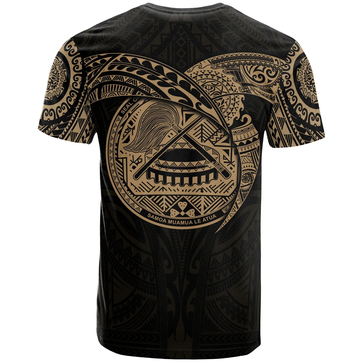 American Samoa Polynesian T-Shirt - Full Color Heart Shield