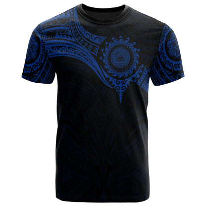 American Samoa Polynesian T-Shirt - Full Color Heart Shield