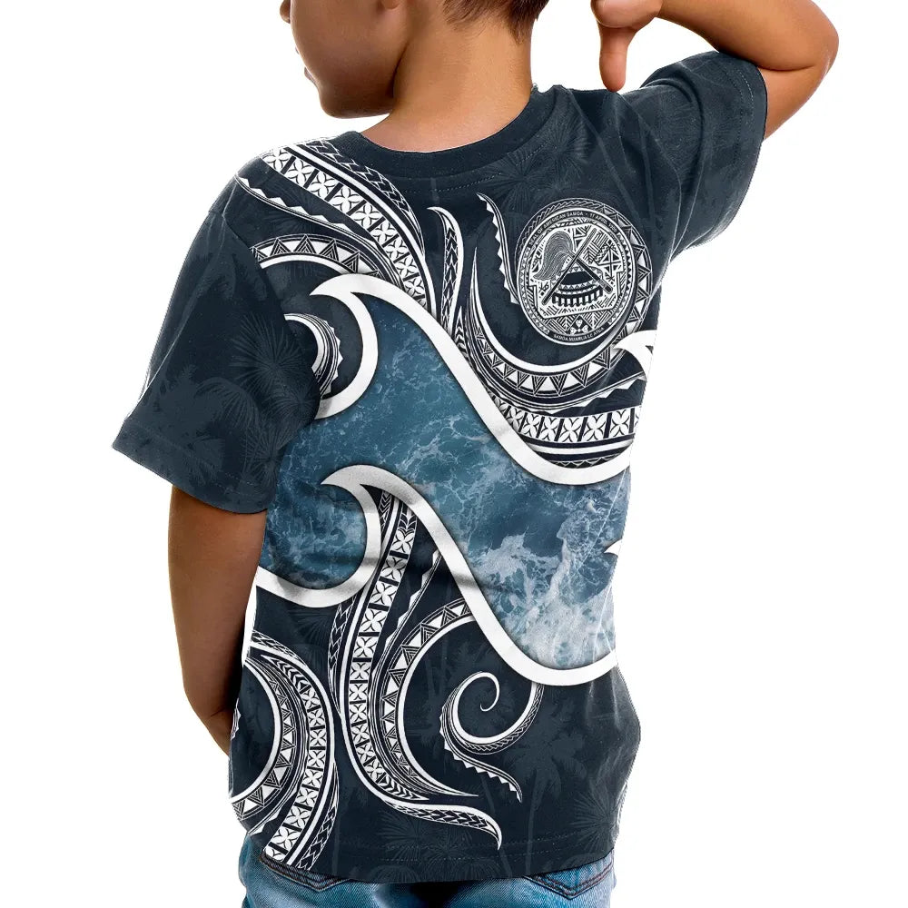 American Samoa Polynesian T-Shirt - Ocean Style