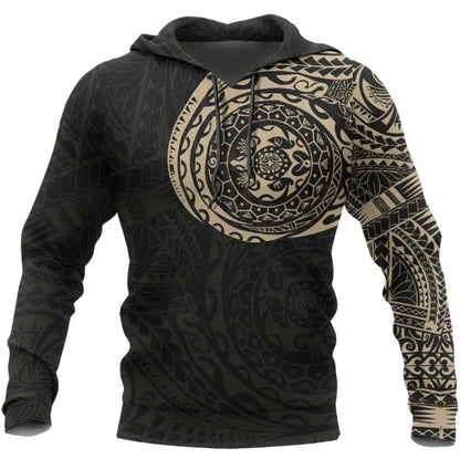 American Samoa Hoodie - Polynesian Turtle Tattoo Style New Update