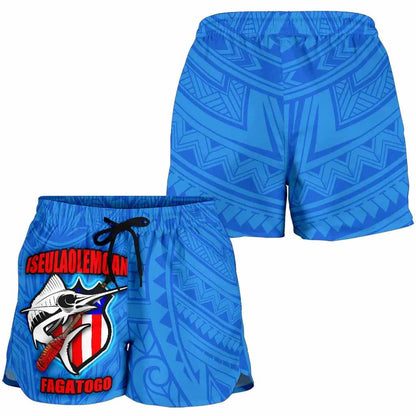 American Samoa Polynesian Women Shorts - Iseulaolemoana Fagatogo