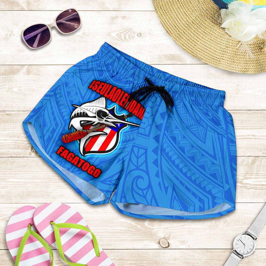 American Samoa Polynesian Women Shorts - Iseulaolemoana Fagatogo