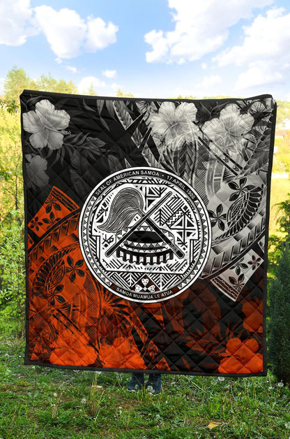 American Samoa Premium Quilt - Vintage Polynesian Style