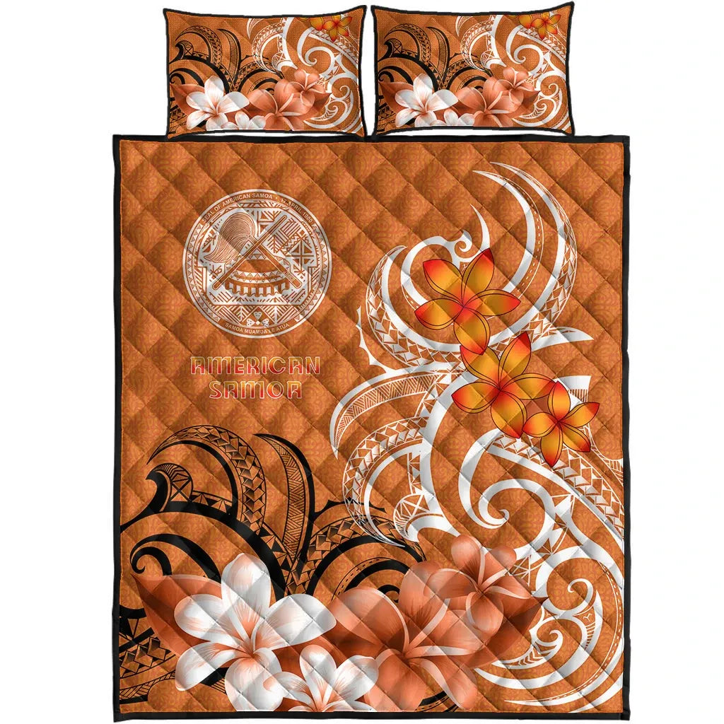 American Samoa Quilt Bed Set - American Samoa Spirit