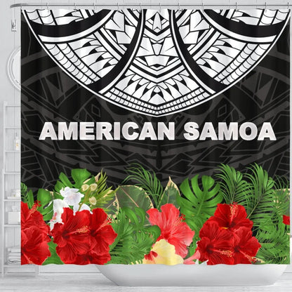 American Samoa Shower Curtain - Ginger Lei Pattern