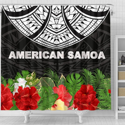 American Samoa Shower Curtain - Ginger Lei Pattern