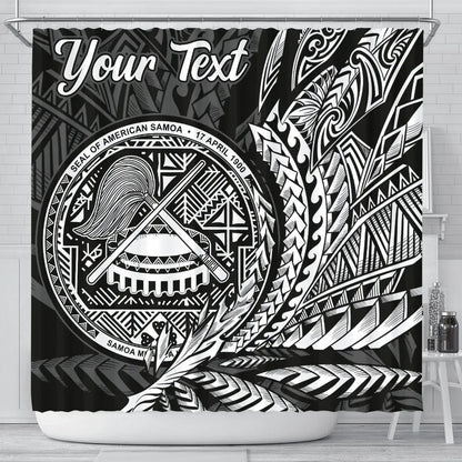 American Samoa Shower Curtain - Custom Personalised Wings Style