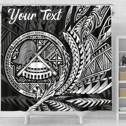 American Samoa Shower Curtain - Custom Personalised Wings Style