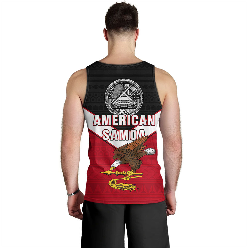 American Samoa Tank Top Custom Polynesian Tribal Sport Style