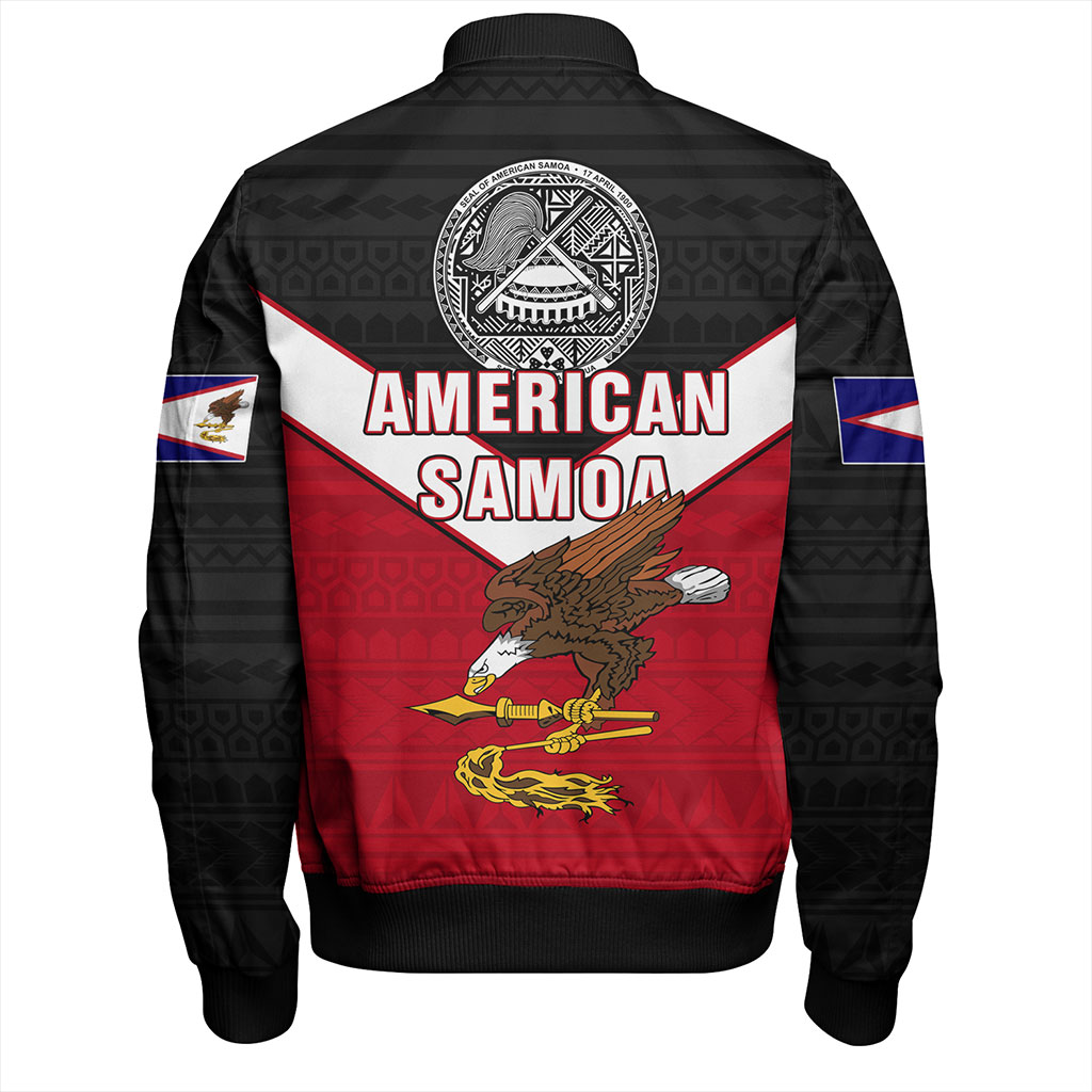 American Samoa Bomber Jacket Custom Polynesian Tribal Sport Style