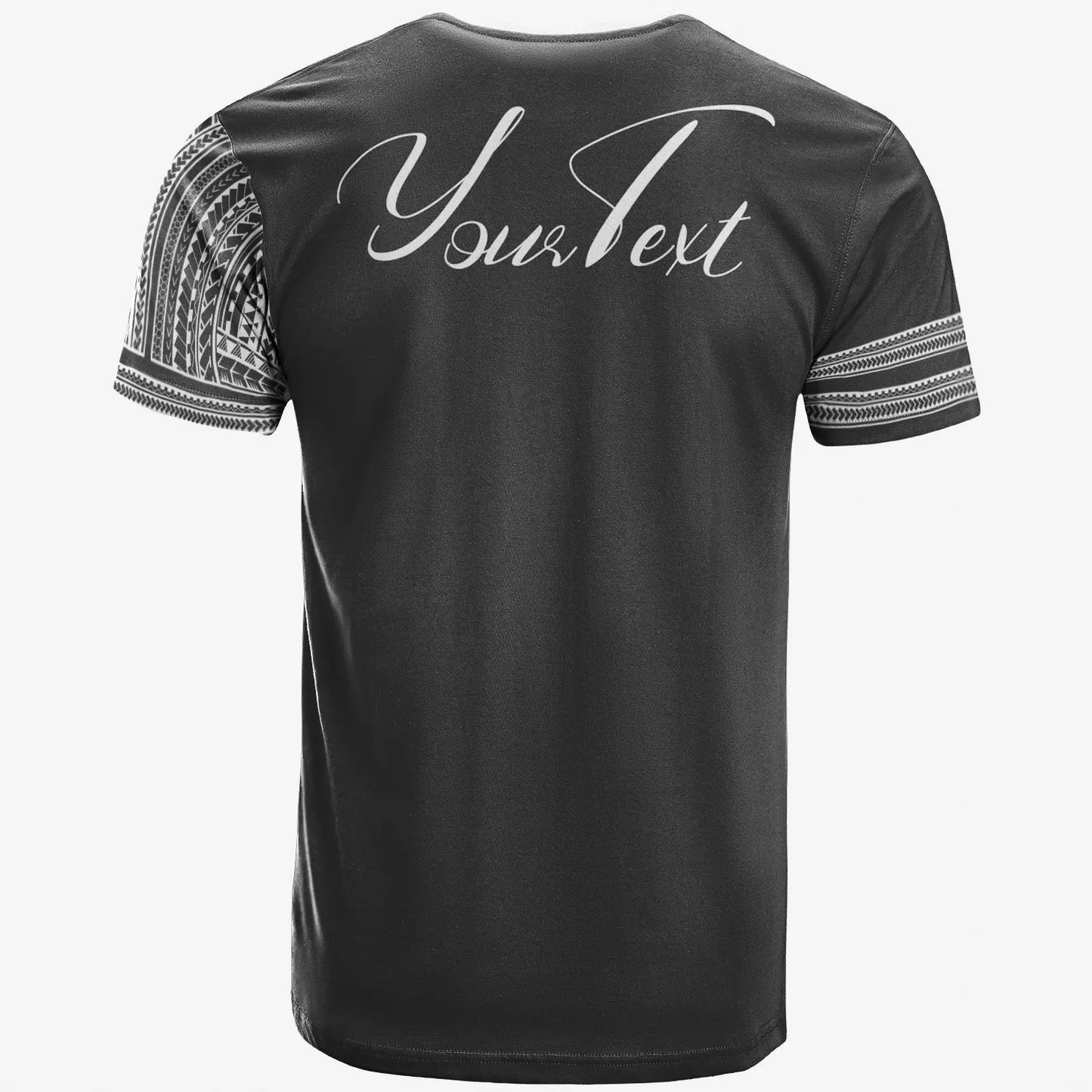 American Samoa T-Shirt - Custom Personalised Grey Color Simple Style