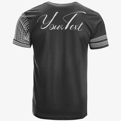 American Samoa T-Shirt - Custom Personalised Grey Color Simple Style