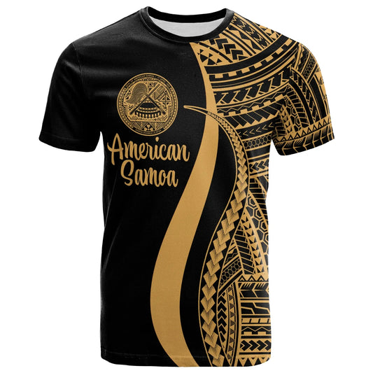 American Samoa T-Shirt - Polynesian Tentacle Tribal Pattern