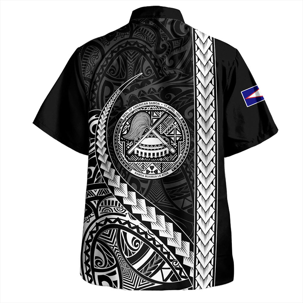 American Samoa Hawaiian Shirt Samoa Tribal Polynesian Coat Of Arms