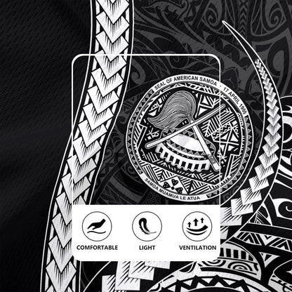 American Samoa Rugby Jersey Samoa Tribal Polynesian Coat Of Arms