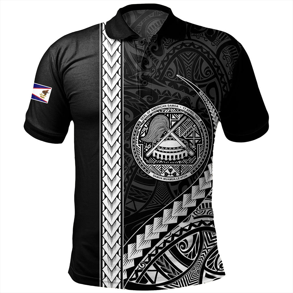 American Samoa Polo Shirt Samoa Tribal Polynesian Coat Of Arms
