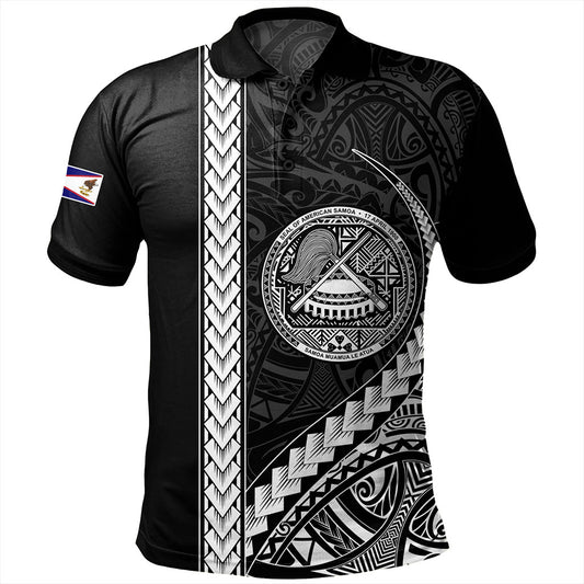 American Samoa Polo Shirt Samoa Tribal Polynesian Coat Of Arms